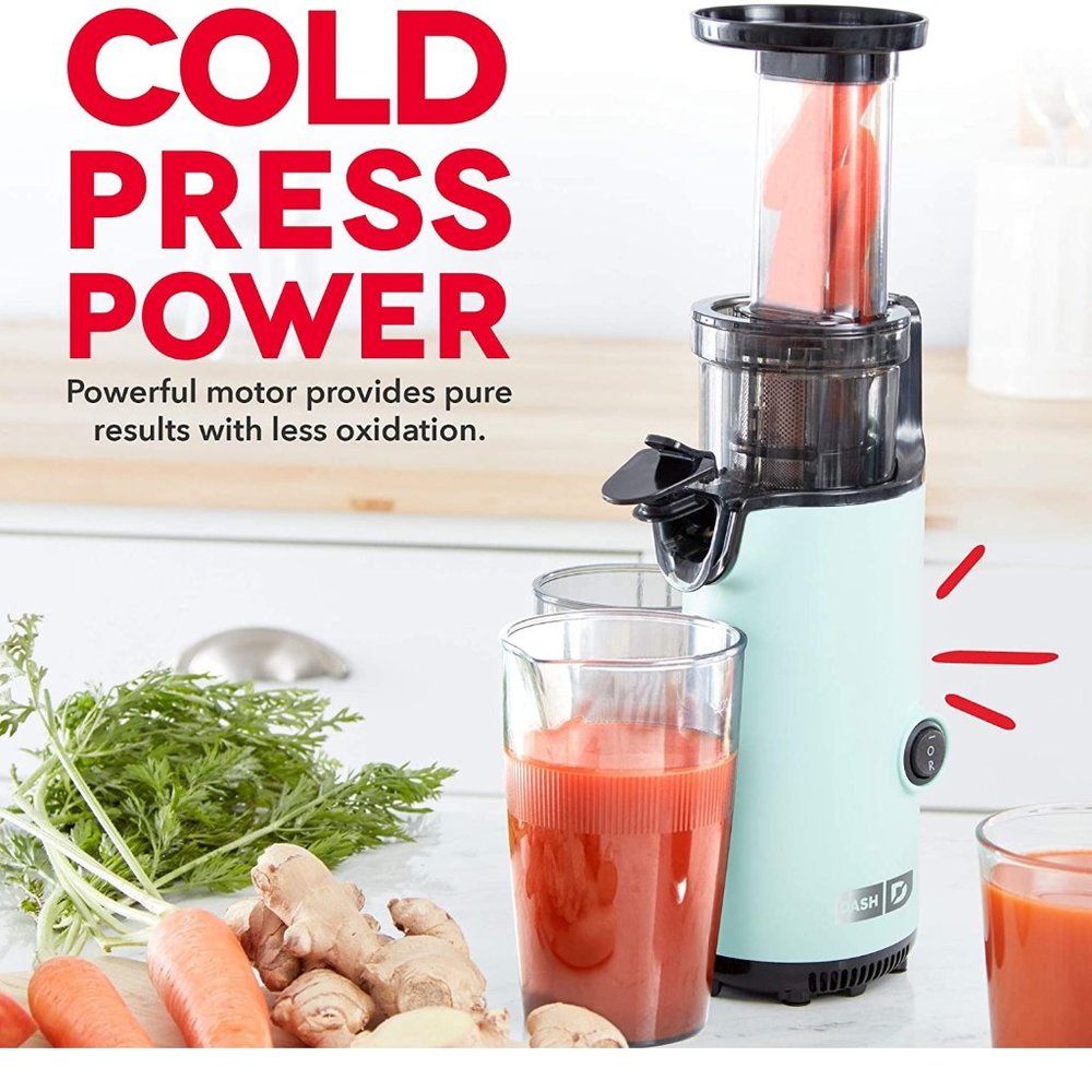 🛍️ NWT Dash Compact Slow Masticating Juicer Extractor - Aqua Blue